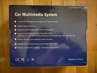 Radio Multimedia Coche Pantalla Retráctil 1Din