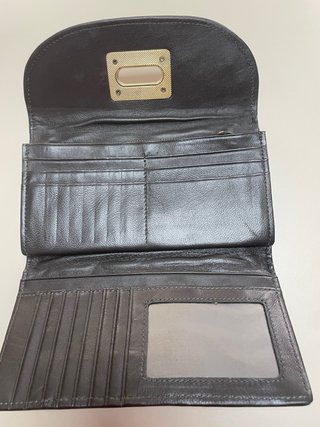 Cartera Continental Piel Acolchada