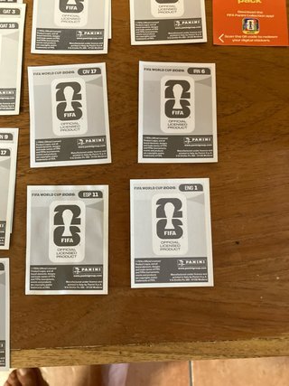 Lote cartas Mundial Panini Ya no están  Uzb 5 Usa
