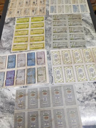 7 cupones racionamiento variados