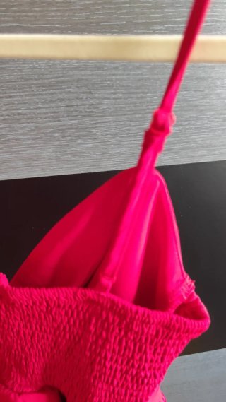 Blusa roja peplum talla L
