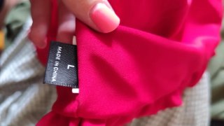 Blusa roja peplum talla L