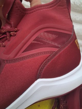 Zapatillas de entrenamiento altas  granate/ White.