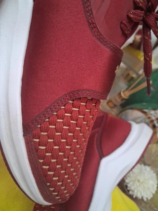 Zapatillas de entrenamiento altas  granate/ White.
