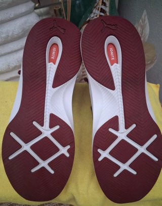 Zapatillas de entrenamiento altas  granate/ White.