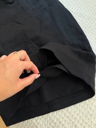 Vestido Zara negro con aberturas