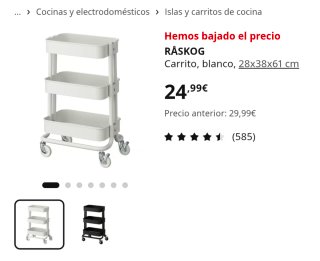 Carro metal RASKOG Ikea