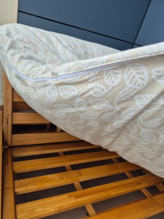 Futón Sillón sofá Cama Madera y Tela