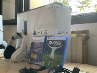 Consola PS5 Sony Blanca + Accesorios