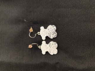 Pendientes Osos Plateados