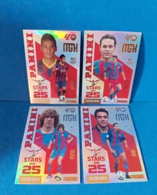Lote 4 Cromos Panini FC Barcelona Stars on 25