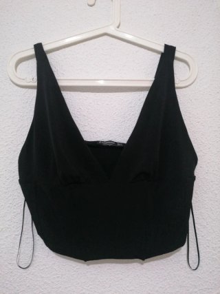 Blusa Stradivarius Negra