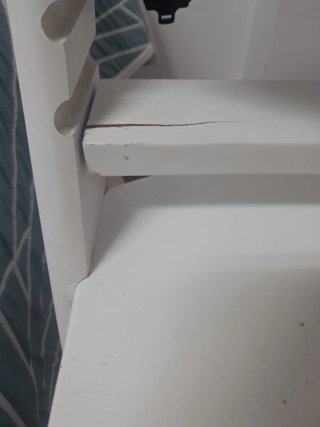 Trona de Madera Blanca