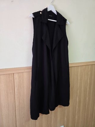 Trench Stradivarius Negro Talla S