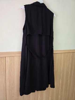Trench Stradivarius Negro Talla S