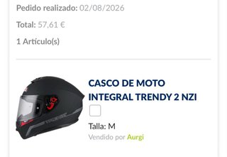 Casco de moto negro mate marca NZI
