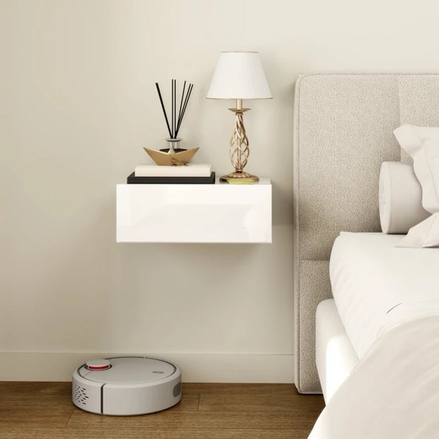 Juego 2 Mesitas Noche Flotantes Cajón