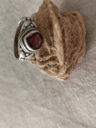 Anillo Plata Granate
