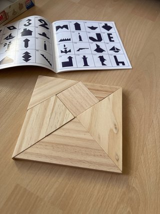 Juego Tangram Madera Maciza Falomir