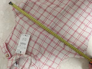 Vestido Zara Cuadros Rosa Talla XL