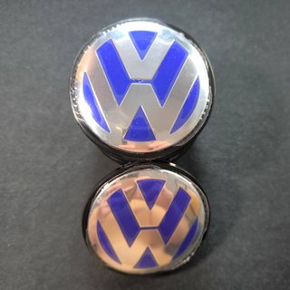 TAPABUJES VW 65mm AZUL EMBLEMA LLANTAS VOLKSWAGEN