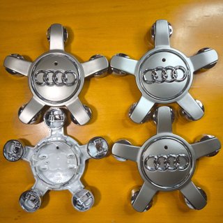 TAPABUJES AUDI 135mm GRIS CONCAVOS - EMBLEMAS AUDI