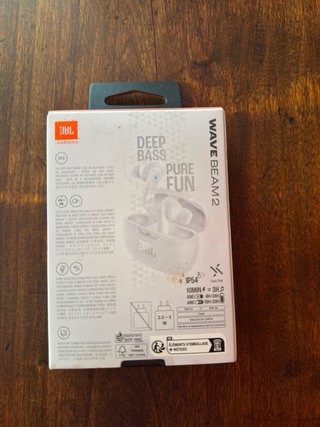 Auriculares Inalámbricos JBL Wave Beam 2 Blancos