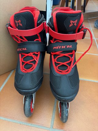 2 pares patines MTC + casco y protecciones