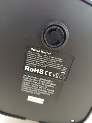 Calefactor PTC 2000 W 4 modos con oscilación y temporizador