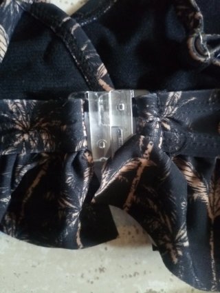 Bikini niña estampado palmeras