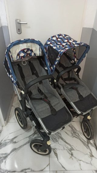 Bugaboo Donkey2 Silla Gemelar Gris