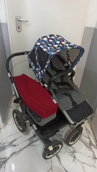 Bugaboo Donkey2 Silla Gemelar Gris