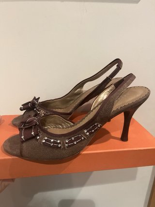 Sandalias Rebecca Sanver Marrón Diseño Exclusivo