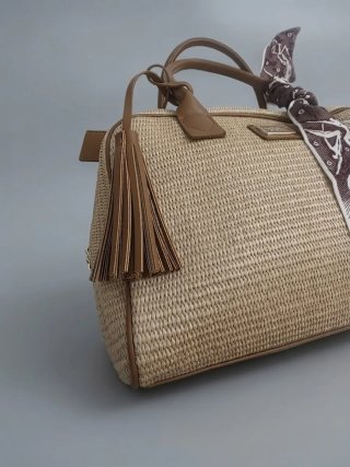 Borsa Mariella Burani paglia nuova