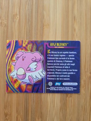 Carta Pokémon Topps #242 Blissey Olografica