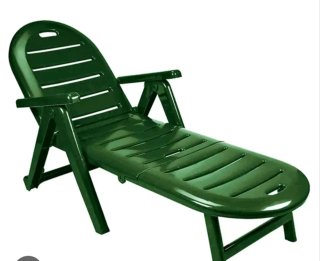 Tumbona plegable verde Con varias posición