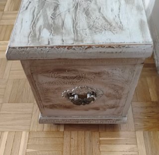 Baúl oriental madera y metal