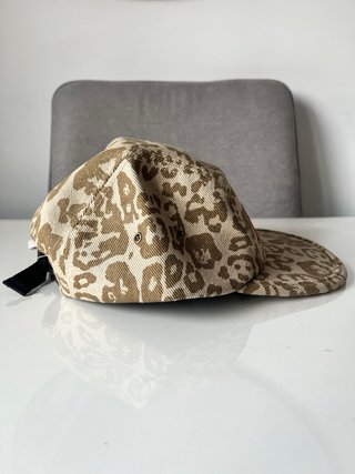 Gorra Supreme Estampado Animal Beige/Marrón