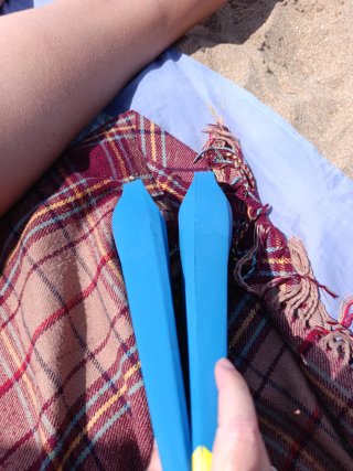 Aletas de buceo azules RADBUG