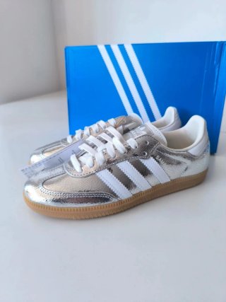 Adidas Samba OG Talla 40 Plata/Azul