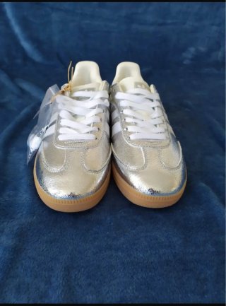 Adidas Samba OG Plata/Blanco Talla 38