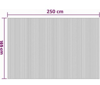Biombo Bambú Natural 250cm Ancho