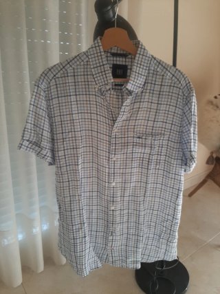 Lote 4 Camisas Hombre Rayas y Cuadros