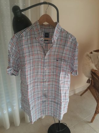 Lote 4 Camisas Hombre Rayas y Cuadros
