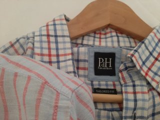 Lote 4 Camisas Hombre Rayas y Cuadros