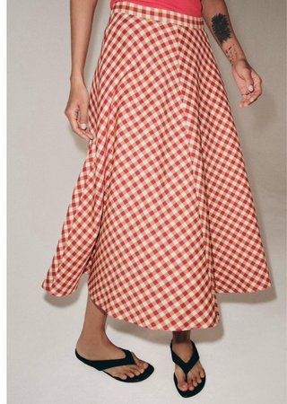 Falda capa cuadros Zara