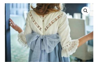 Vestido niña La Ormiga blanco y azul 8 años