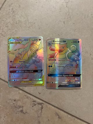 Carta Pokémon Blastoise GX Falsa