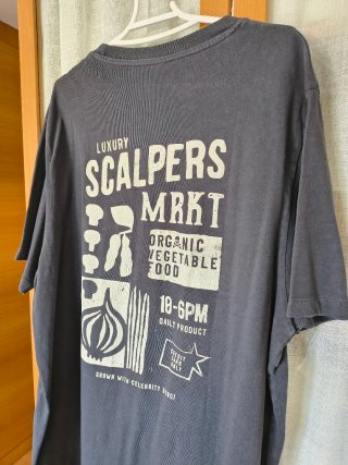 Camiseta Scalpers Hombre azul