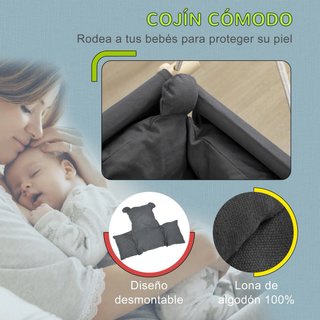 Columpio Bebé AIYAPLAY Madera y Tela